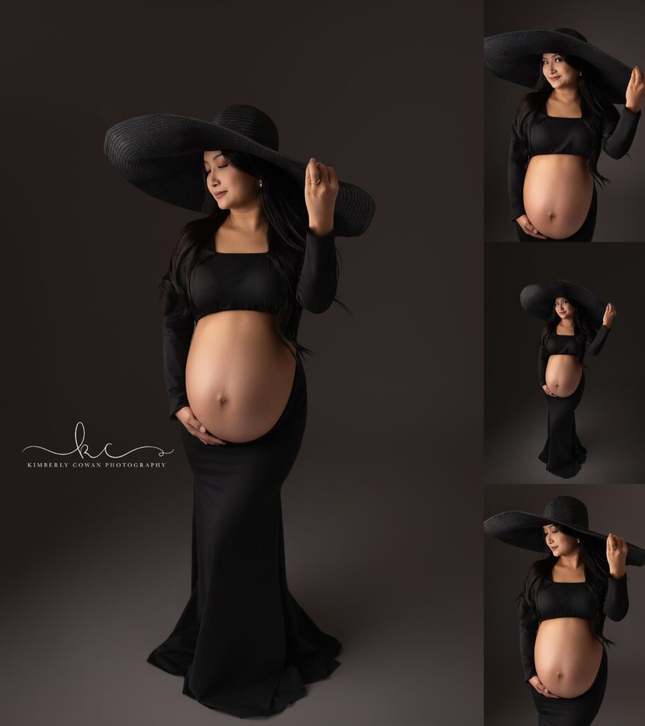 Studio maternity portraits by Kimberly Cowan Photography, a Midland Texas maternity photographer